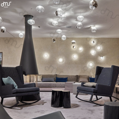 帝美斯酒店大堂KTV會(huì)所售樓處沙盤區(qū)商場(chǎng)玻璃吊燈異形吊燈樓梯燈