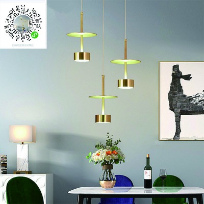 輕奢創(chuàng)意北歐吊燈單頭ins小設計師 新款個性餐廳燈吧臺床頭甜品店