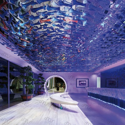 琉璃片藝術吊燈